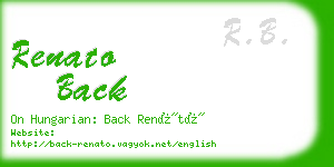 renato back business card